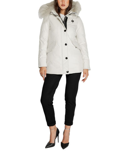 Blauer White Polyester Parka