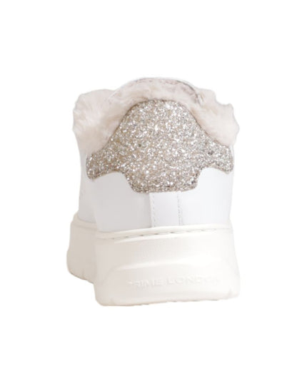 Crime London White Leather Sneaker
