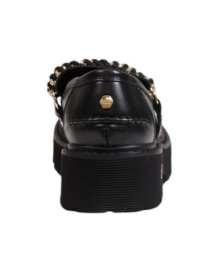 Cult Black Leather Platform Pumps