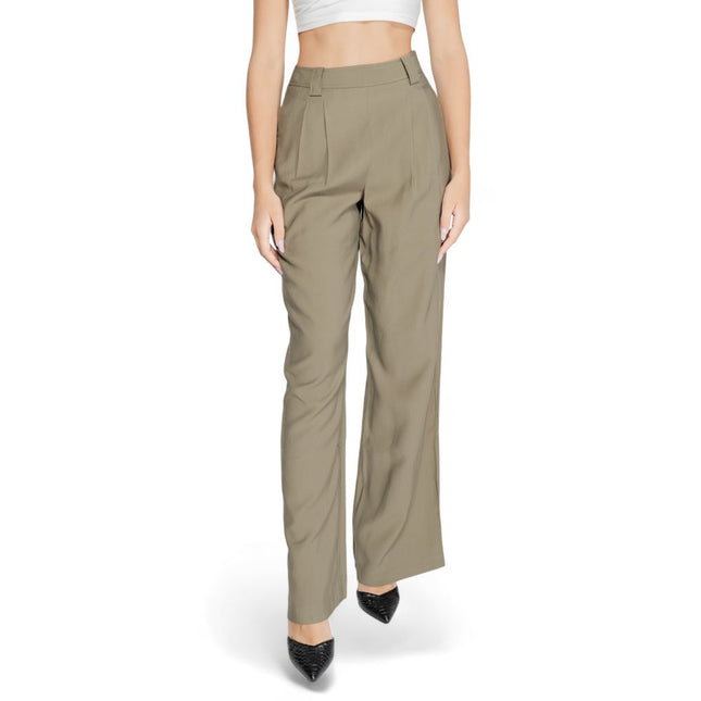 Morgan De Toi Green Cotton Pant