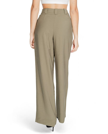 Morgan De Toi Green Cotton Casual Pants