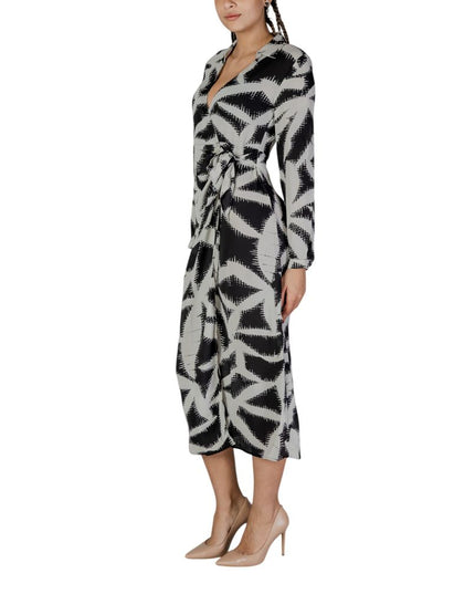 Jacqueline De Yong Black Recycled Polyester Long Dress