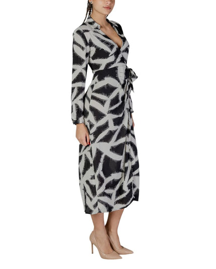 Jacqueline De Yong Black Recycled Polyester Long Dress