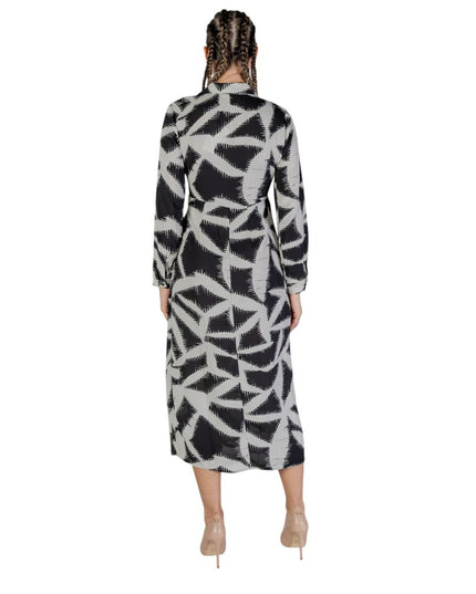 Jacqueline De Yong Black Recycled Polyester Long Dress