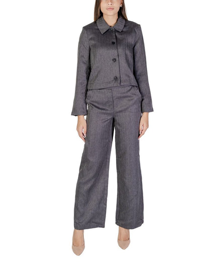 Jacqueline De Yong Gray Polyester Blazer