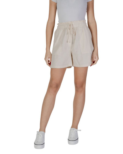 B.Young Beige Cotton Shorts