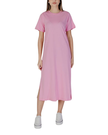 B.Young Multicolor Cotton Midi Dress