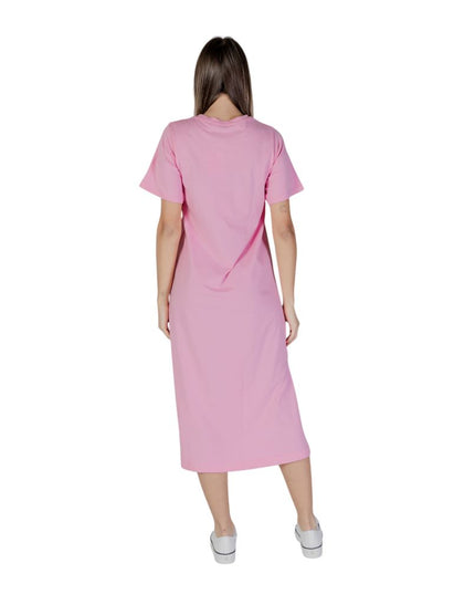 B.Young Multicolor Cotton Midi Dress