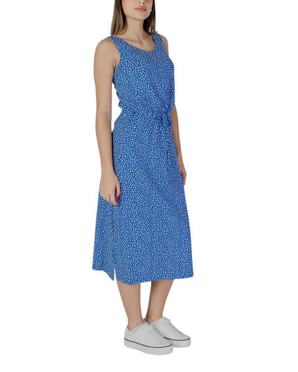 B.Young White Cotton Long Dress