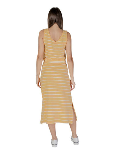 B.Young Yellow Cotton Long Dress