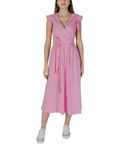 B.Young Multicolor Cotton Long Dress