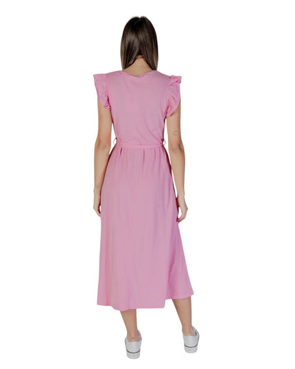 B.Young Multicolor Cotton Long Dress