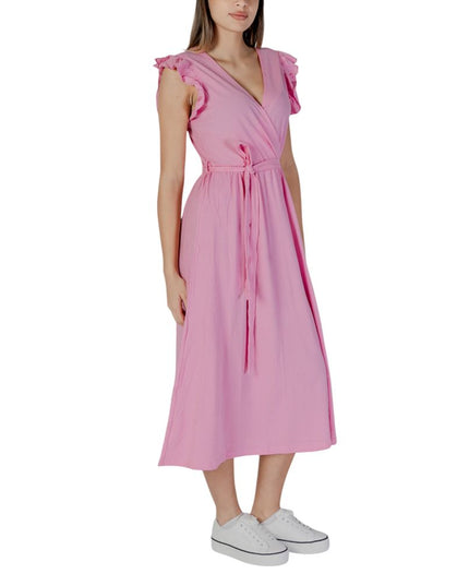 B.Young Multicolor Cotton Long Dress