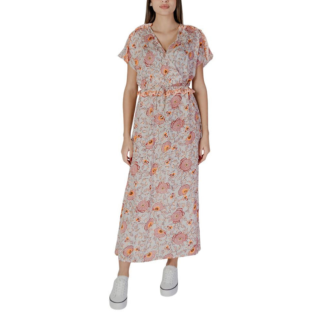 B.Young Multicolor Cotton Long Dress