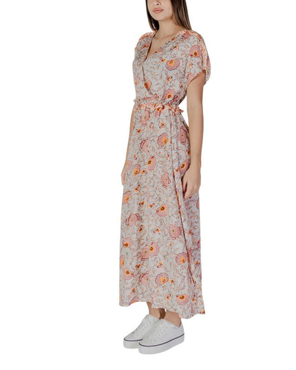 B.Young Multicolor Cotton Long Dress