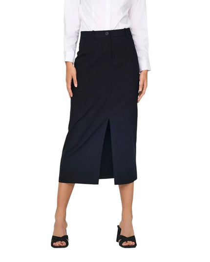 Jacqueline De Yong Gray Polyester Long Skirt