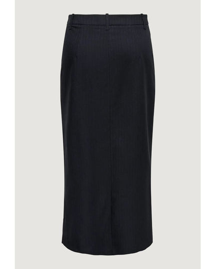 Jacqueline De Yong Gray Polyester Long Skirt