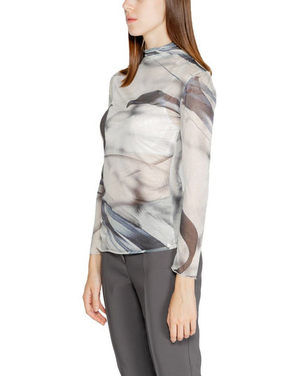 Rinascimento Gray Polyester Long Sleeve T-Shirt