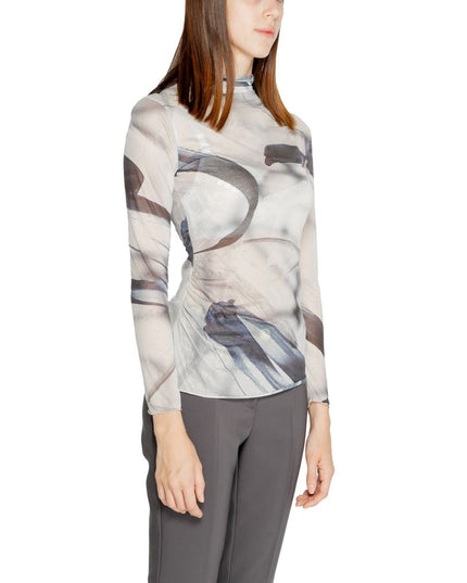 Rinascimento Gray Polyester Long Sleeve T-Shirt
