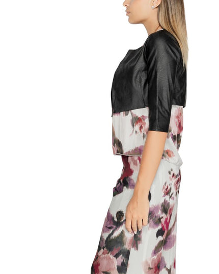 Rinascimento Black Polyethylene Cardigan