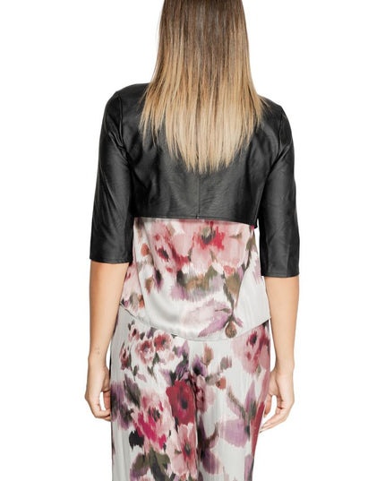 Rinascimento Black Polyethylene Cardigan