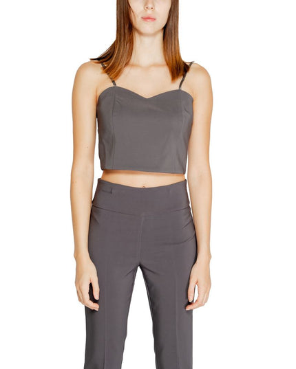 Rinascimento Gray Polyester Top