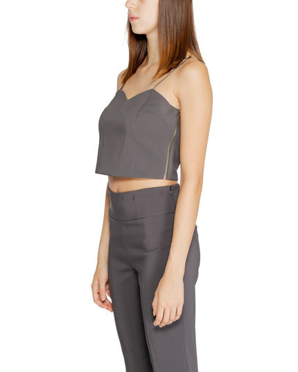 Rinascimento Gray Polyester Top