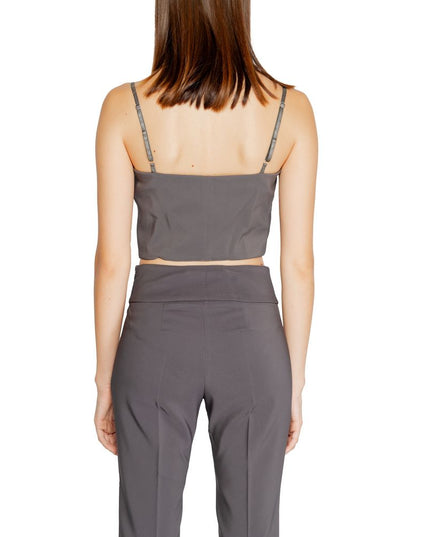 Rinascimento Gray Polyester Top