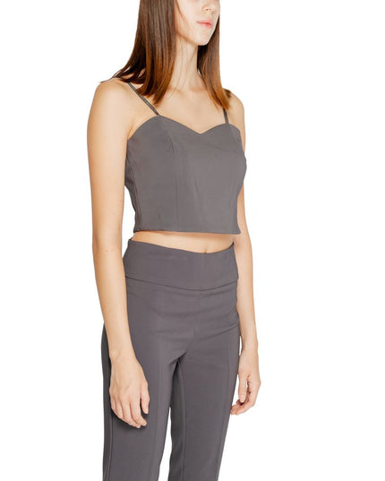 Rinascimento Gray Polyester Top