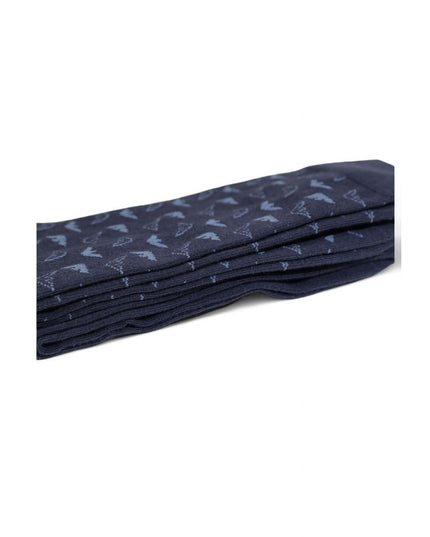 Emporio Armani Underwear Blue Cotton Socks