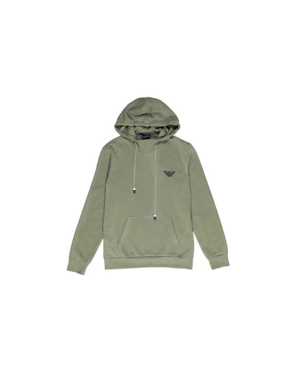 Emporio Armani Underwear Green Cotton Hoodie