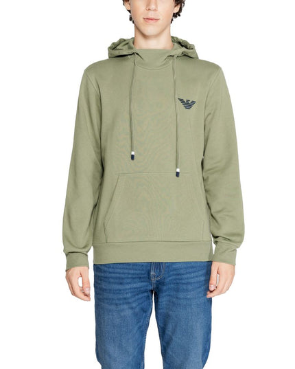 Emporio Armani Underwear Green Cotton Hoodie