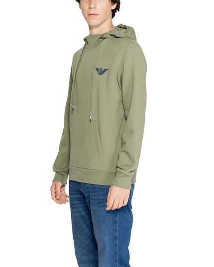 Emporio Armani Underwear Green Cotton Hoodie