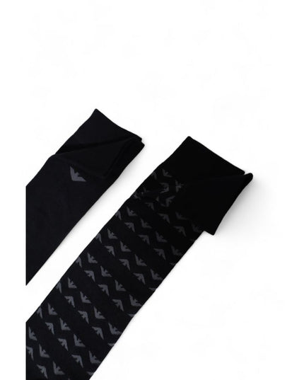 Emporio Armani Underwear Black Cotton Socks