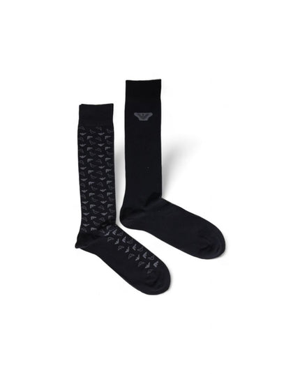 Emporio Armani Underwear Black Cotton Socks