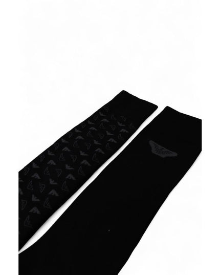 Emporio Armani Underwear Black Cotton Socks
