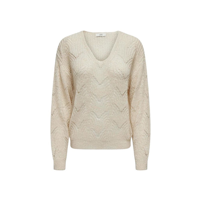 Jacqueline De Yong Cream Marabou Sweatshirt