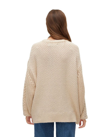 Vero Moda Beige Cotton Sweatshirt