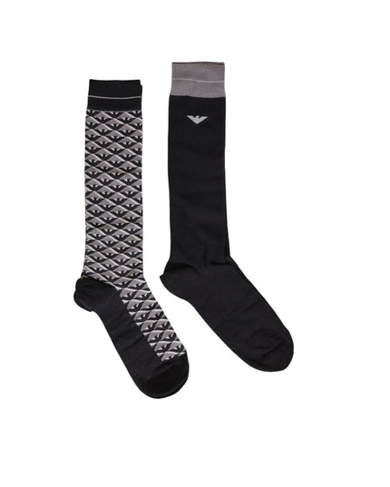 Emporio Armani Underwear Gray Cotton Sock