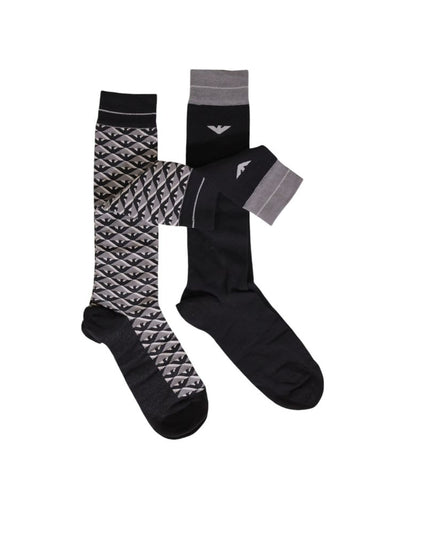Emporio Armani Underwear Gray Cotton Sock