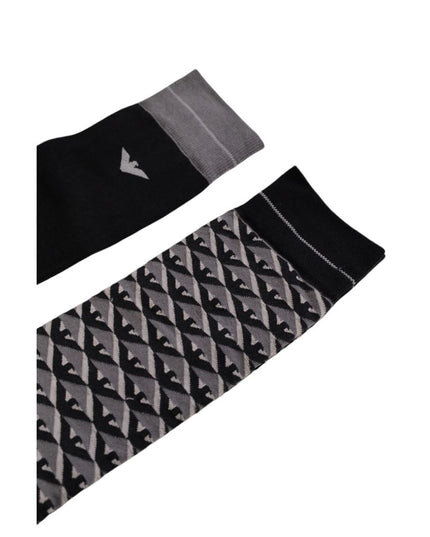 Emporio Armani Underwear Gray Cotton Sock