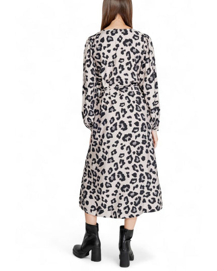 Jacqueline De Yong Gray Viscose Long Dress