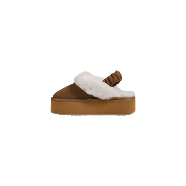 EMU Australia Beige Suede Leather Platform