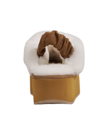 EMU Australia Beige Suede Leather Platform Pumps