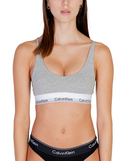 Calvin Klein Underwear Gray Cotton Bra