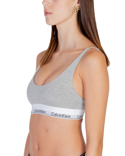 Calvin Klein Underwear Gray Cotton Bra