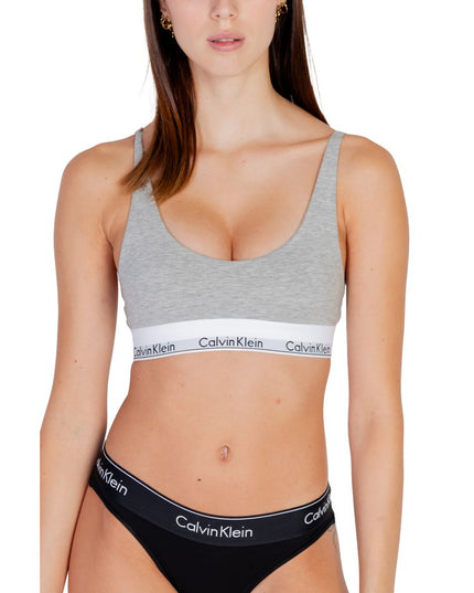 Calvin Klein Underwear Gray Cotton Bra