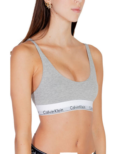 Calvin Klein Underwear Gray Cotton Bra