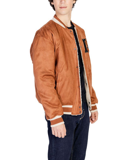 Only & Sons Brown Polyester Bomber