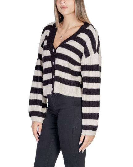 Vero Moda Beige Polyester Cardigan